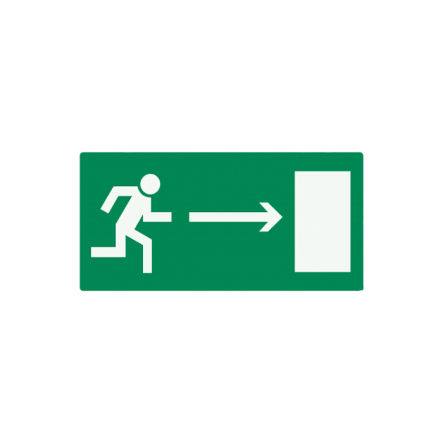 Табличка "Виходити тут" 280х280 мм праворуч - 1