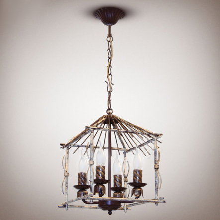 Люстра N&B Light "САВАННА" 6914, 4хЕ14, 370х760 мм - 1