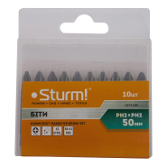 Набір біт S2 намагнічених PH2*PH2*50mm 10шт Sturm 1271103