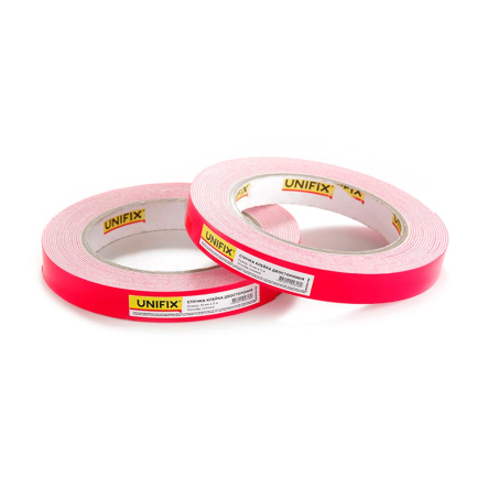 Скотч двухсторонний на вспененной основе UNIFIX PN-1505W, 15х5мм, белый - 1