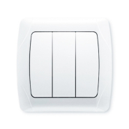 Выключатель 3 кл., VIKO CARMEN, 90561068, белый