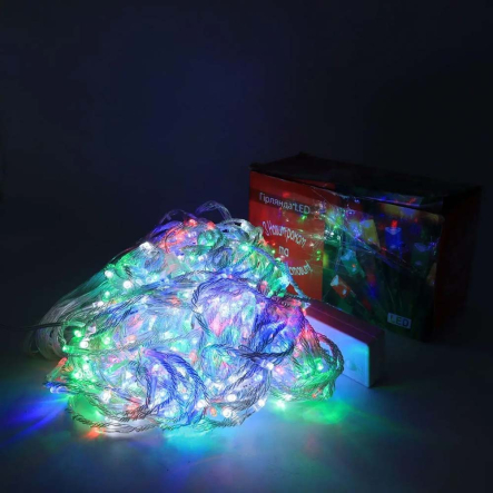 Гирлянда LED Штора от сети, 3x3м, 480 LED, RGB / LED новогодняя гирлянда на окно ВОДОПАД