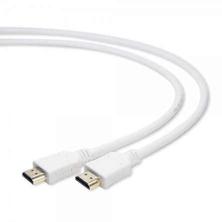 Кабель Cablexpert CC-HDMI4-W-1M, HDMI V.2.0, 4К 60 Гц, позолоченные контакты, 1 м, белый