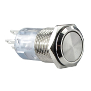 Кнопка металлическая АСКО-УКРЕМ TYJ 16-312 2NO+2NC с фиксацией, A0140010091