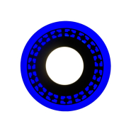 Панель LED Lemanso LM556 "Кубики" 18+6W с синей подсветкой, 1440Lm, 4500K, круг, 245х30мм, 175-265V