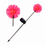 Светильник садововый RIGHT HAUSEN SOLAR, Pion, 40см, хром, розовый, HN-212090