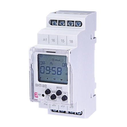 Реле времени цифровое программируемое ETIMAT SHT-3/2 230V, 2470057 - 1