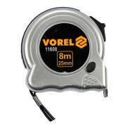Рулетка з автостопом 8м х 25мм VOREL, 11608