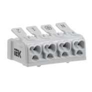 Клемма пружинная соединительная КСПн4-2L+N+PE IEK