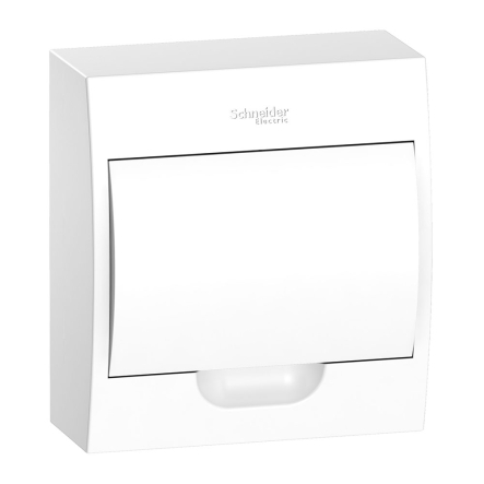 Щит пластиковий Schneider Electric Easy9 EZ9, навісний, білі двері, 1ряд /8м +2КК, EZ9E108P2S - 1