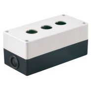 Корпус IEK КП-103, для кнопок 3 місця, BKP10-3-K01, білий