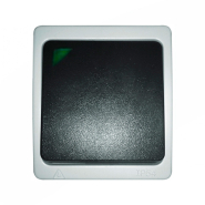 Выключатель одноклавишный с подсветкой IP54 BUKO