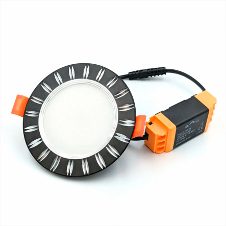 Светильник светодиодный Biom, 6Вт, 5000К, круглый, чёрный, DFR-6B