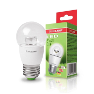 Лампа світлодіодна EUROLAMP 5 Вт, 3000K, E27, 220 В, G45