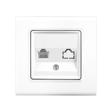 Розетка компьютерная VIKO LINNERA, 90400032, белая - 1