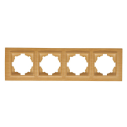 Рамка EL-BI Zena четверна, береза, 500-012700-228