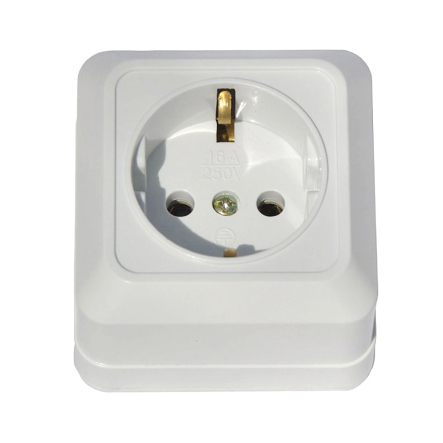 Розетка GISelt Aurora, 1-я c з/к наружная (керамика), G1806 - 1