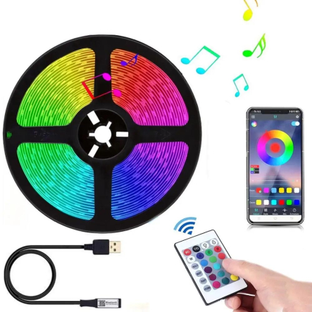 Лента LED RGB Комплект- 5 м 2835 USB и пультом управления, умная лента Led mood lights