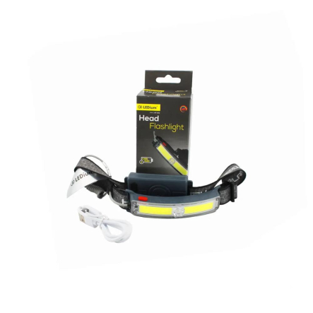 Фонарь LED налобный LEDium Head HF-302 3W XPE+COB-1200mAh