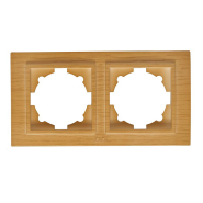 Рамка EL-BI Zena двойная, береза, 500-012700-226