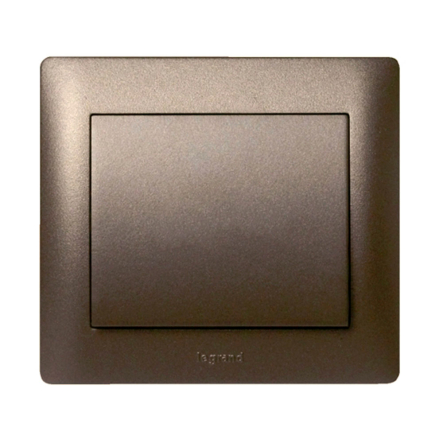 Лицевая панель для выключателя Legrand Galea Life, 771210, Dark Bronze - 1