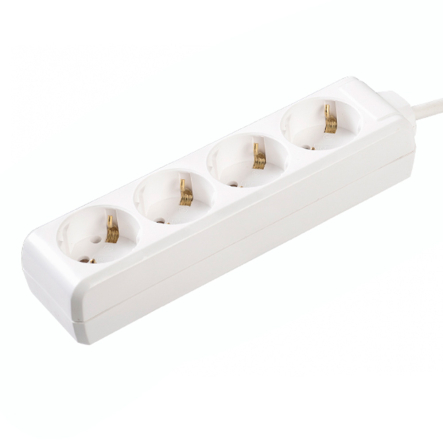 Удлинитель IEK У4 4 места 2Р+РЕ/3м 3х1 мм2 16А/250В, WYP10-16-04-03-Z-N - 1