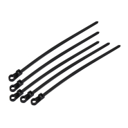 Хомут із майданчиком під гвинт нейлоновий АСКО-УКРЕМ 150х4 чорний (100шт)