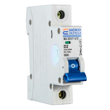 Автоматический выключатель АСКО-УКРЕМ ВА-2017/D 1р, 2А, A0010170081