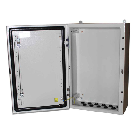 Бокс монтажный навесной Билмакс BW t=1,0-(300х300х120) IP54 У2 без панели, пласт. замок, Б00053096 - 1