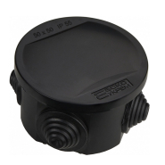 Коробка распределительная АСКОУКРЕМ UAtmo, 50х50, IP55, чёрная, A0150170036