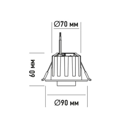 Светильник точечный поворотный Maxus Recessed Track Downlight 1-MRD-6W-BLC, 6W 3CCT Black