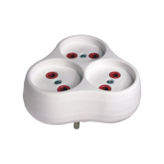 Трійник NEOMAX без заземлення, білий, NX1015