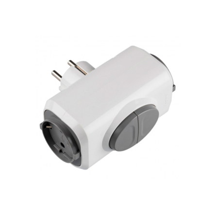 Розетка з кнопкою виштовхування Legrand, 2X2К+З, 050665 - 1