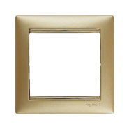Рамка 1 пост LEGRAND Valena, 770301, матове золото/золото