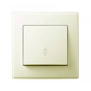 Выключатель Lezard LESYA одноклавишный, проходной крем, 705-0303-105