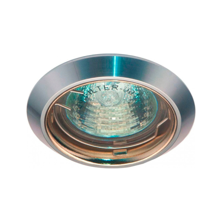 Светильник точечный Feron DL1018, MR16, GU5.3, 50W, блестящий алюминий золото - 1