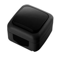 Вимикач VI-KO Palmiye 1-кл, чорний, 90555101