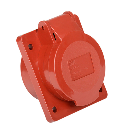 Розетка прихована IEK 415, 3Р+Е+N, 16А, 380В, IP44, PSR42-016-5 - 1