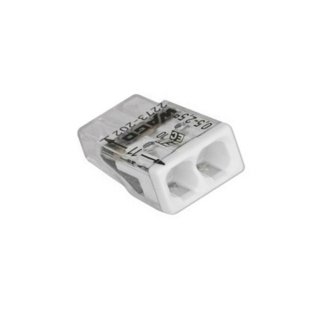 Клемник WAGO 2 * (1,0-2,5 мм. кв.) мідь без наповнювача прозорий - 1