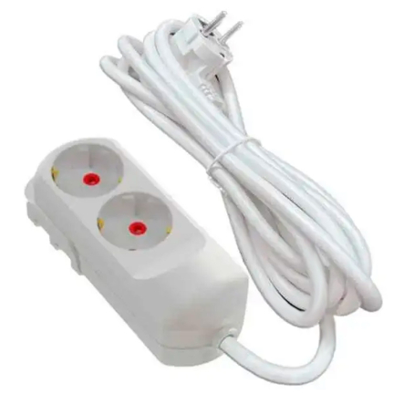 Удлинитель NEOMAX 2 гнезда 2 м с заземлением, NX501202 - 1