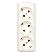 Касета 3 гнізда з заземл. Borsan BR-1553-0