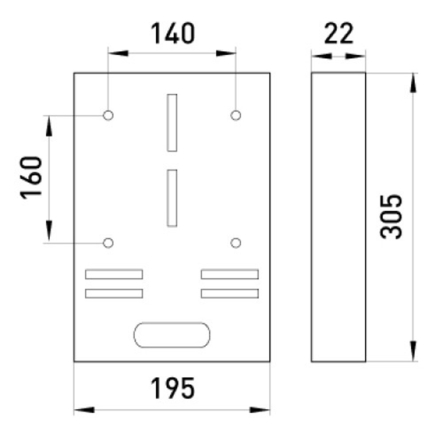 Панель e.panel.stand.f.3 для установки трехфазного счетчика, s030002, E.NEXT