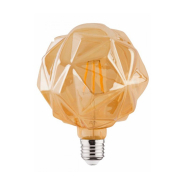 Лампа светодиодная Horoz Electric Filament RUSTIC CRYSTAL-6, 6 Вт, 2200K, E27, 220 В, 001-036-0006-010