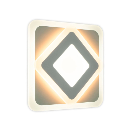 Светильник Violux STELLAR 22W 4500K 1760Lm IP20 квадрат 200х200х45 мм белый, 200080