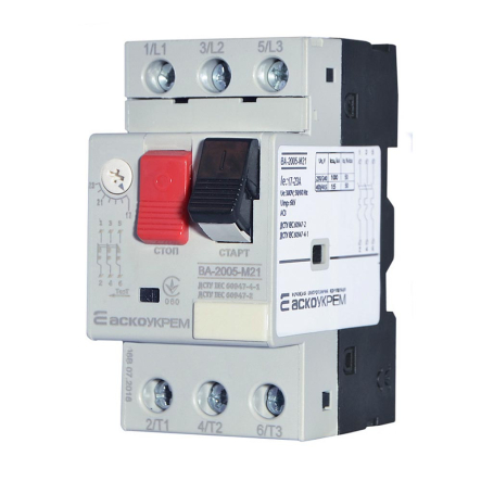 Автоматический выключатель защиты двигателя АСКО-УКРЕМ ВА-2005 М21, 17-23А, A0010050009