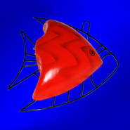 Бра Sneha 6008/1 OR+LED, Рыбка, Е14х60W+LED