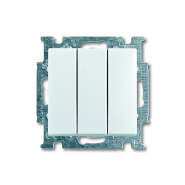 Выключатель трехклавишный ABB Basic 55, 106/3/1 UC-94-507, белый