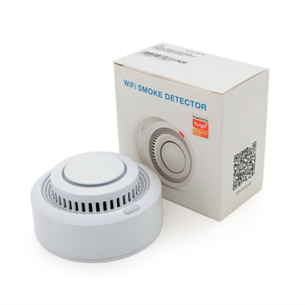 Автономний WiFi датчик диму з сиреною YOSO Dsmoke-WIFI-00 TUYA живлення ААА + 2 шт. - 1