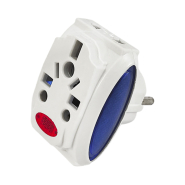 Переходник - адаптер Lemanso LMA7302 туристический белый + синий