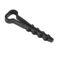 Дюбель хомут IEK UHH36-5-8-100, 5-8мм, нейлон, черный, петля монтажная, упак.- 100 шт.